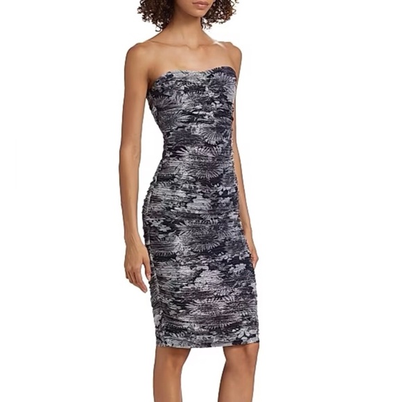Ramy Brook Dresses & Skirts - Ramy Brook Bonnie Ruched Floral Midi Dress